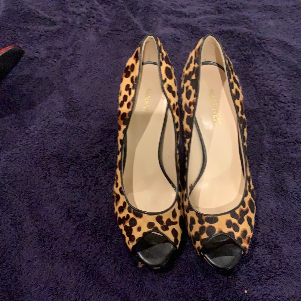 Nine West leopard heels